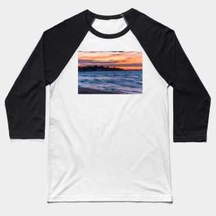 Sunset On Water Baseball T-Shirt
